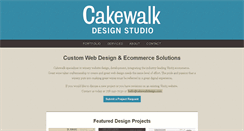 Desktop Screenshot of cakewalkdesign.com